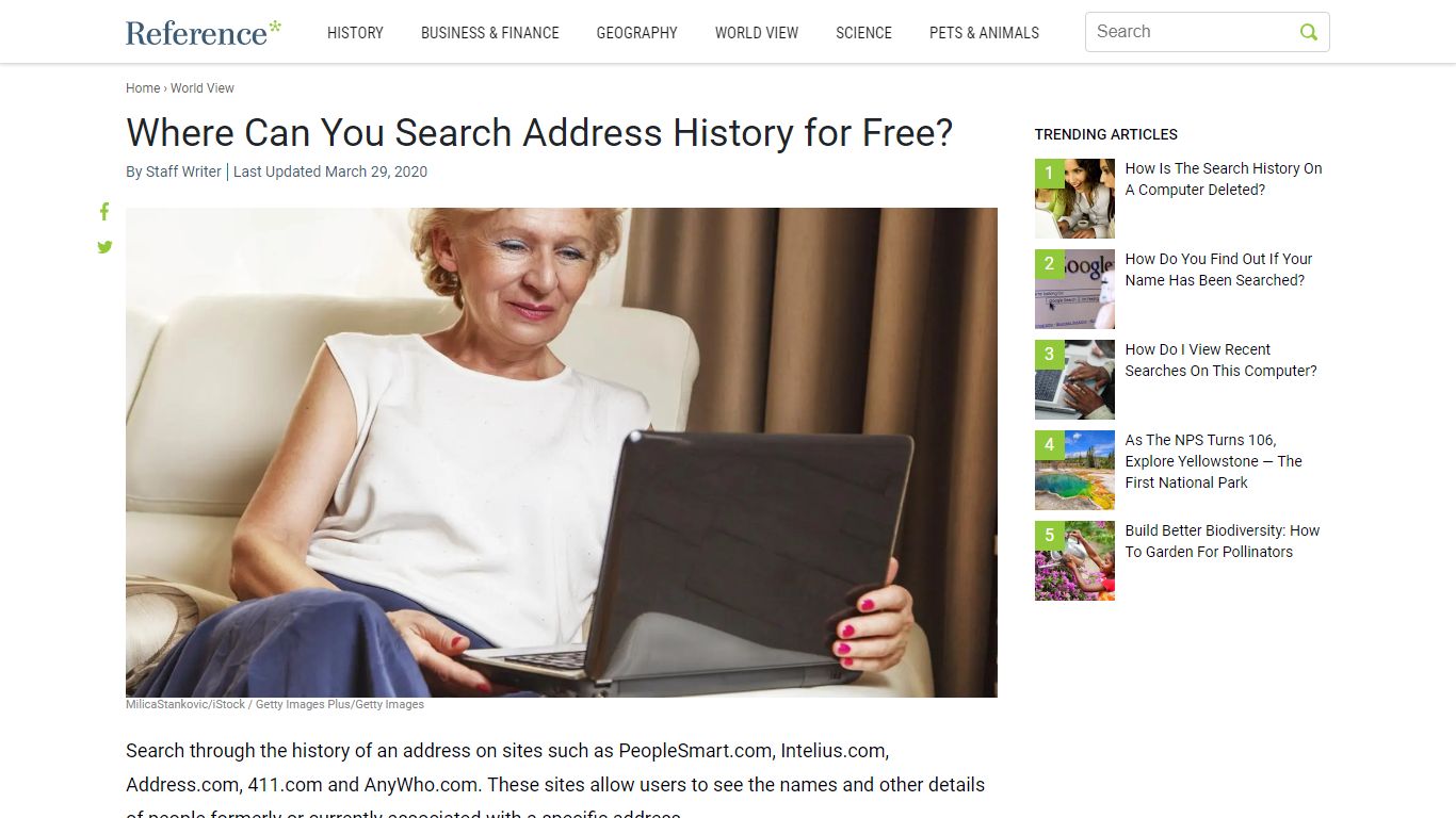 Where Can You Search Address History for Free? - Reference.com
